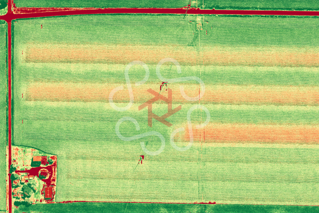 NVDI analysis of farm field